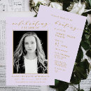 Search for purple celebration life invitations Script