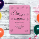 Search for blush pink 1st birthday invitations Simple