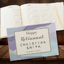 Search for retirement party guest books Watercolor