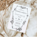 Search for gothic invitations Floral flowers roses