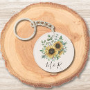 Search for vintage sunflower key rings Rustic