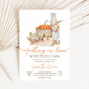 Search for fall in love pumpkin invitations Floral