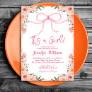Search for stylish baby girl shower invitations Cute