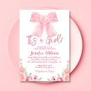 Search for pink floral baby girl shower invitations Minimalist
