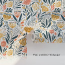 Search for bold hues Floral abstract pattern