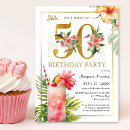 Search for cocktail 50th birthday invitations Summer