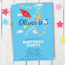 Search for sky blue birthday invitations Cute