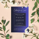 Search for midnight blue wedding invitations Simple