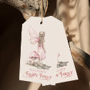 Search for whimsical enchanted magical gift tags Fairy first birthday