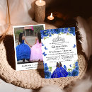 Search for royal blue quinceanera invitations 15th birthday party