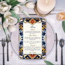 Search for vintage menus Blue