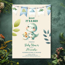 Search for baby boy shower dinosaur Jungle botanical greenery foliage