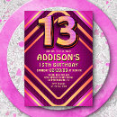 Search for 13 year old girl birthday invitations 13th birthday party