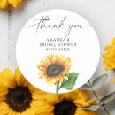 Search for sunflower watercolor stickers Bridal shower