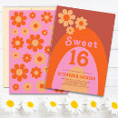 Search for orange sweet 16 invitations Typography