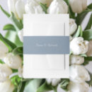 Search for dusty blue invitation belly bands Trendy