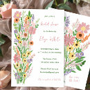 Search for here comes the bride invitations Floral