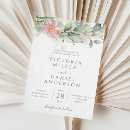 Search for french country wedding invitations Elegant summer botanical wreath