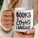 Search for love reading mugs Librarian