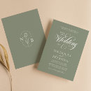 Search for simple greenery wedding invitations Simple elegant calligraphy script
