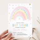 Search for boho rainbow baby shower invitations Pastel