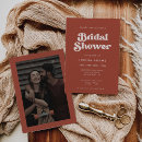 Search for stylish bridal shower invitations Terracotta