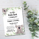 Search for koala birthday invitations Eucalyptus