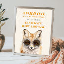 Search for animals party posters Watercolor