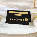 Search for gold star place cards Night sky