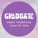 Search for purple graduation stickers University