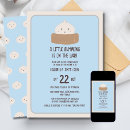 Search for dumpling baby shower invitations Blue