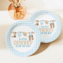 Search for western baby shower plates Blue