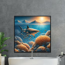 Search for coral reef art Shark