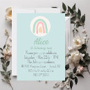Search for mint birthday invitations Rainbow