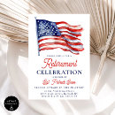 Search for retirement seasonal invitations Patriotic