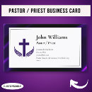 Search for pastor business cards Black