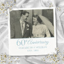 Search for 60th anniversary napkins 60 years