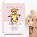 Search for polka dot birthday invitations Bear