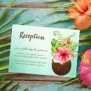 Search for tropical beach party luau reception invitations For her