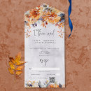 Search for all in one fall wedding invitations Watercolor flowers