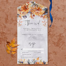 Search for all in one fall wedding invitations Watercolor flowers