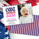 Search for patriotic 1st birthday invitations America