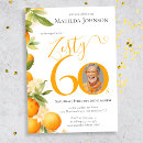 Search for orange 60th birthday invitations Adult birthday party