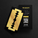 Search for razor blade business cards Hairdresser