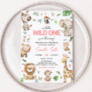Search for wild one safari invitations Elephant