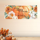 Search for pumpkin baby shower banners Is on the way