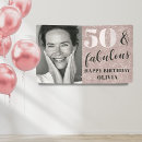 Search for pink gold 50th birthday party decor Typography