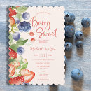 Search for blueberry bridal shower invitations Berry sweet