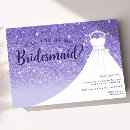 Search for bridesmaid dress cards invites Glitter