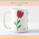 Search for red tulips mugs White